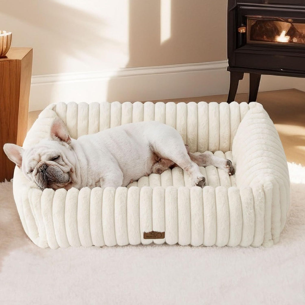 Cozy Orthopedic Corduroy Dog Bed
