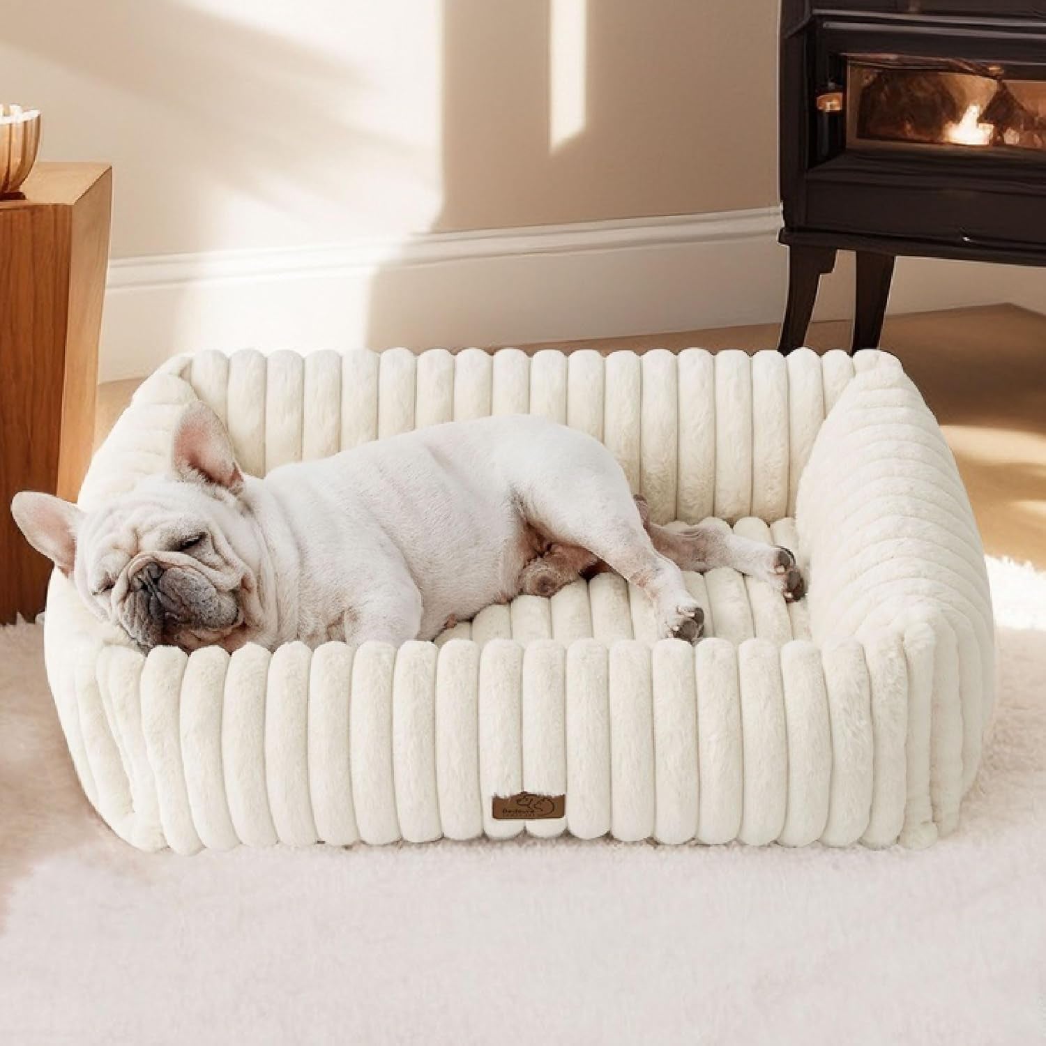 Cozy Orthopedic Corduroy Dog Bed