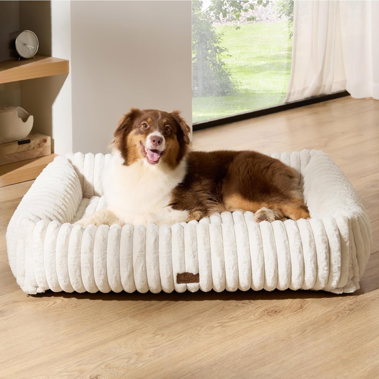 Cozy Orthopedic Corduroy Dog Bed