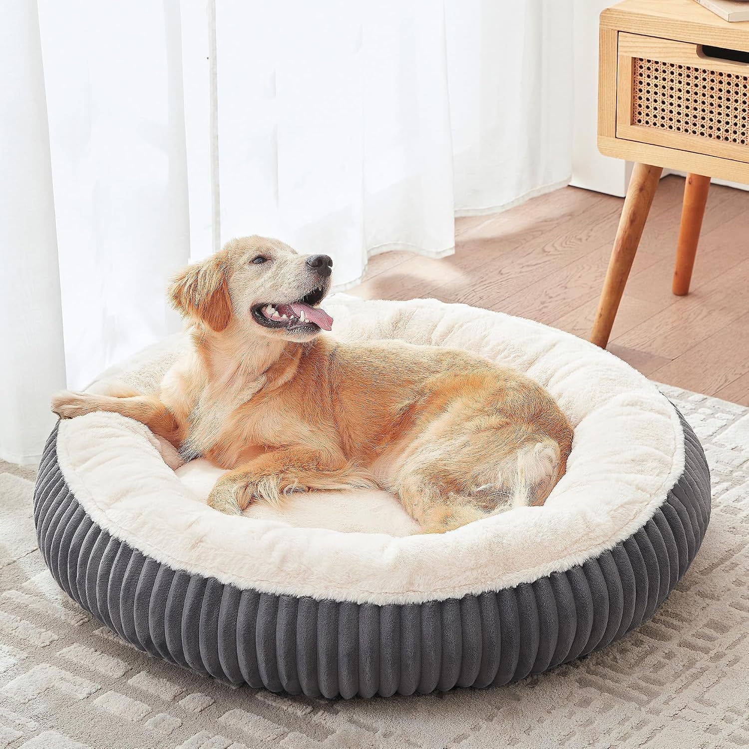 36 Inch Calming Donut Dog Bed