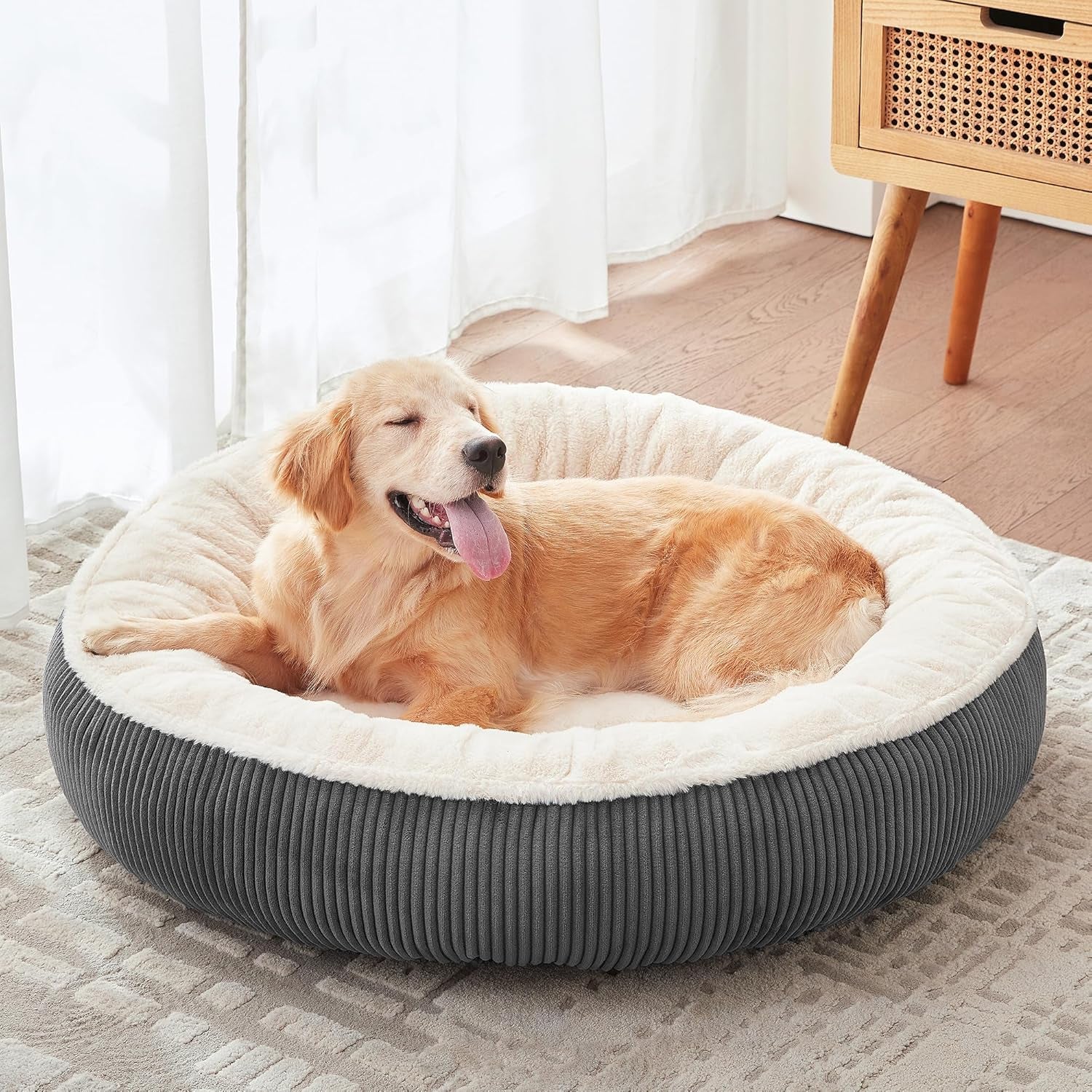 36 Inch Calming Donut Dog Bed