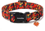 Black Polka Dot Cotton Dog Collar