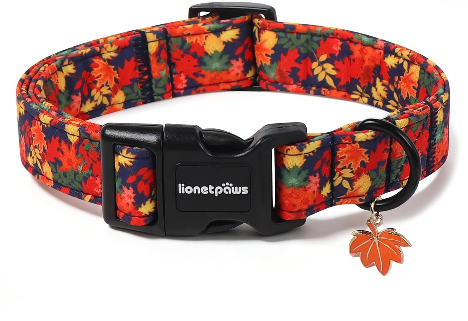 Black Polka Dot Cotton Dog Collar