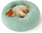 Calming Faux Fur Donut Dog Bed