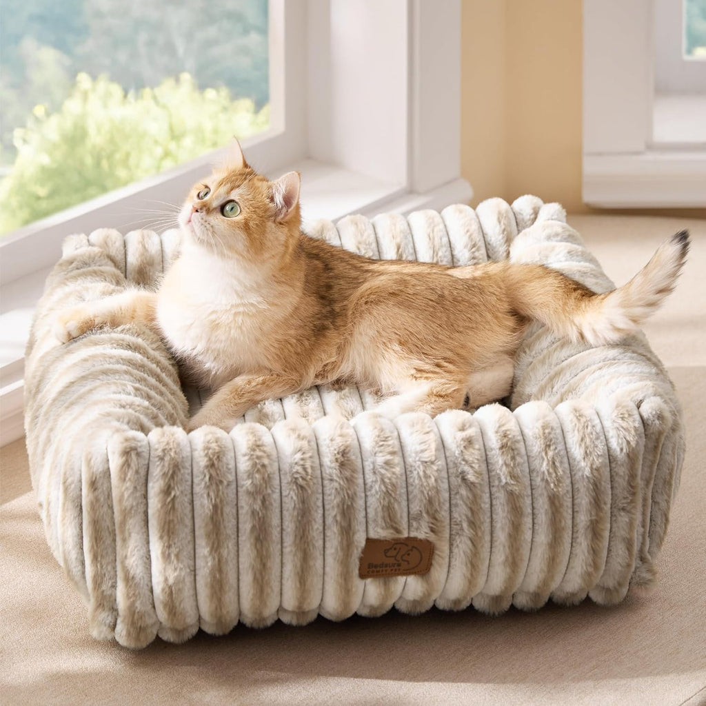 Cozy Orthopedic Corduroy Dog Bed