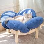 Elevated Wooden Cat Sofa Bed