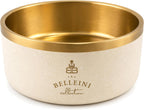 Brushed Gold Terrazzo Dog Bowl