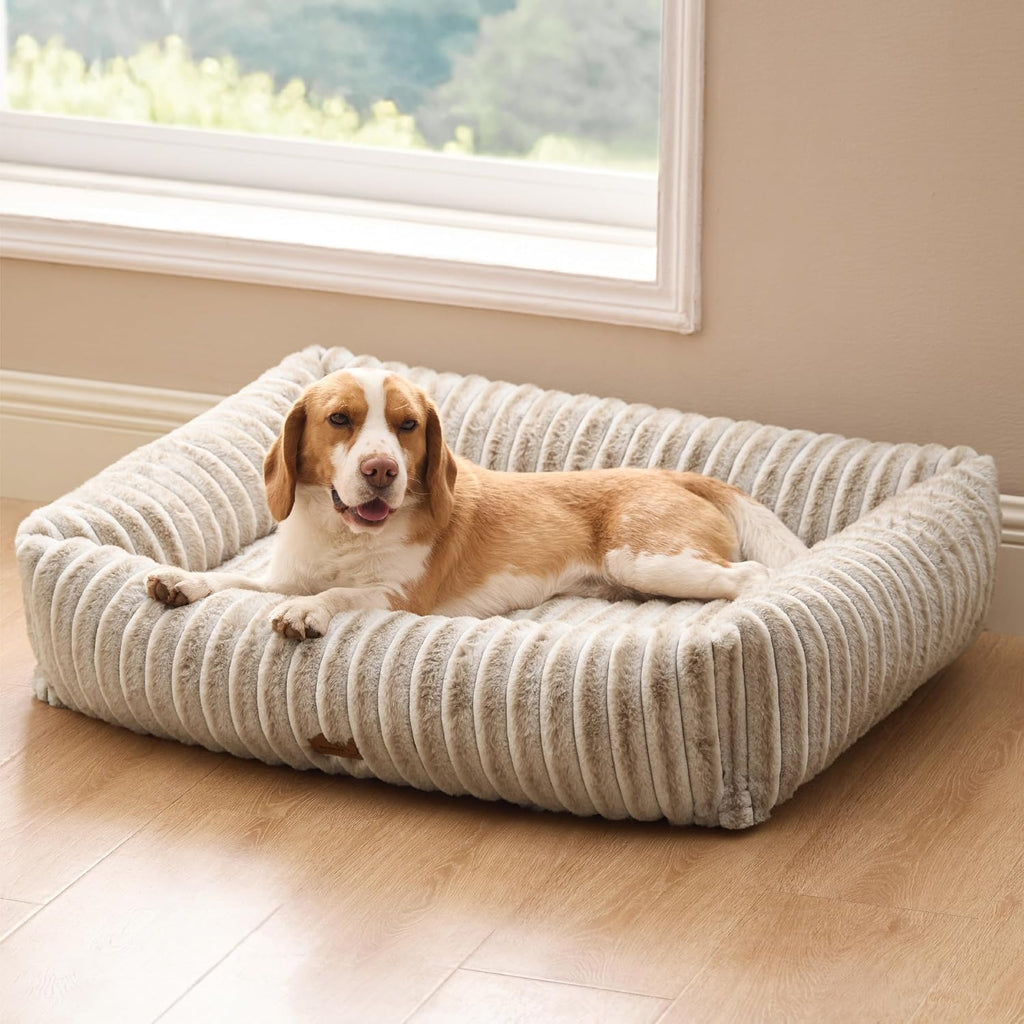 Cozy Orthopedic Corduroy Dog Bed