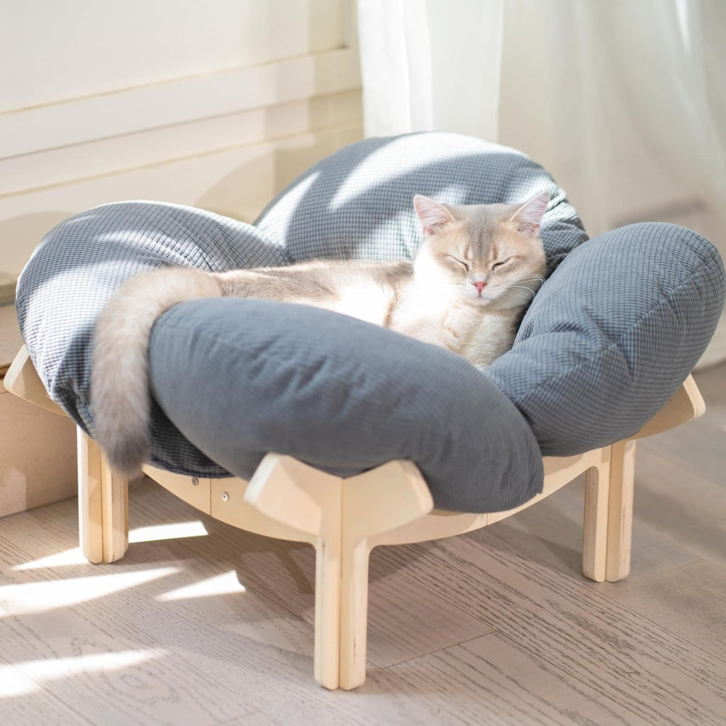 Elevated Wooden Cat Sofa Bed