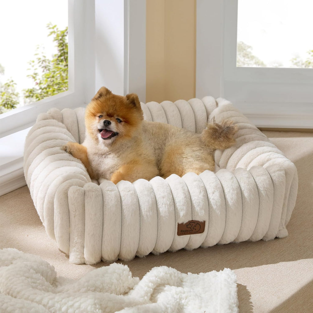 Cozy Orthopedic Corduroy Dog Bed