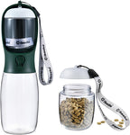 Portable Dog Water Bottle with Food Container