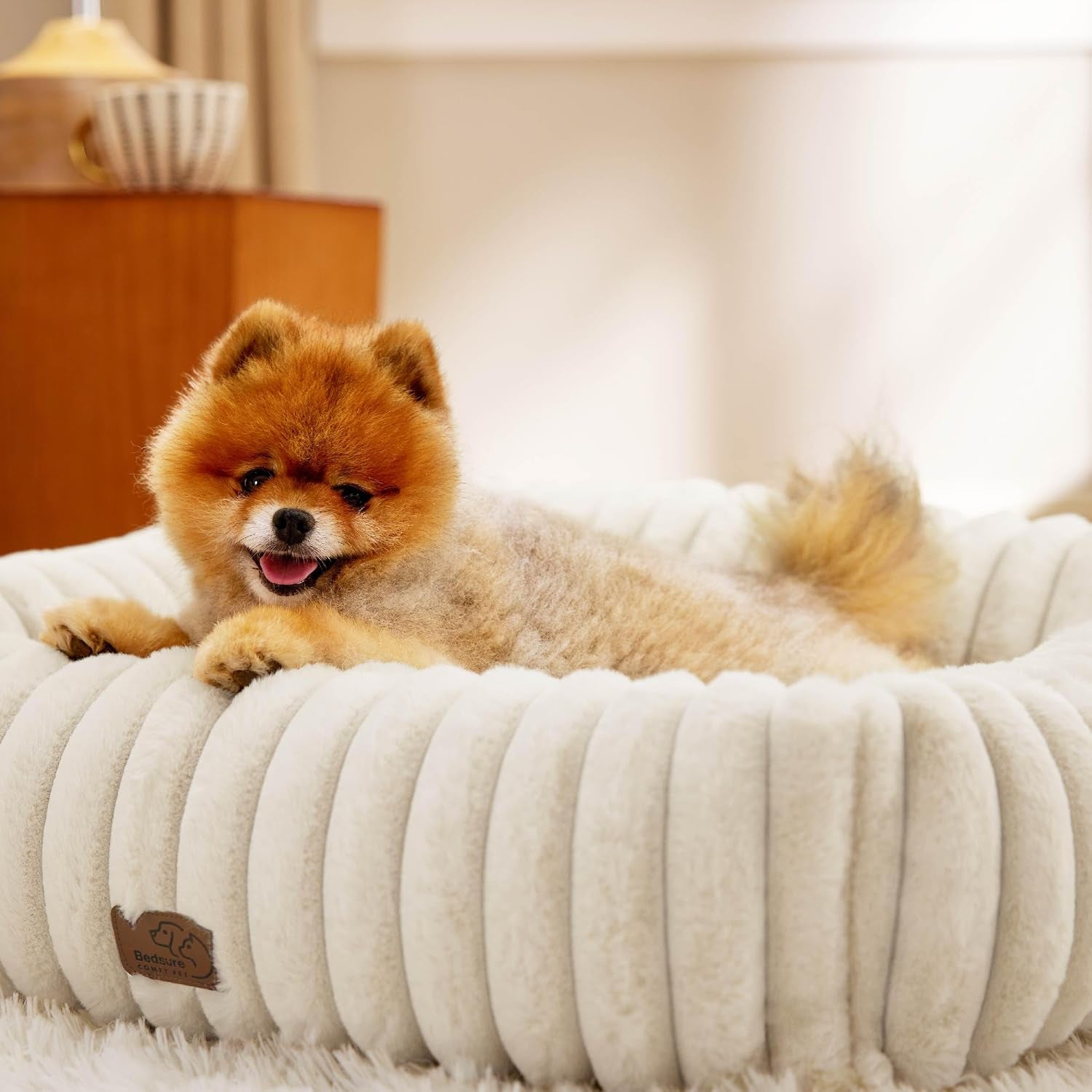 Cozy Orthopedic Corduroy Dog Bed