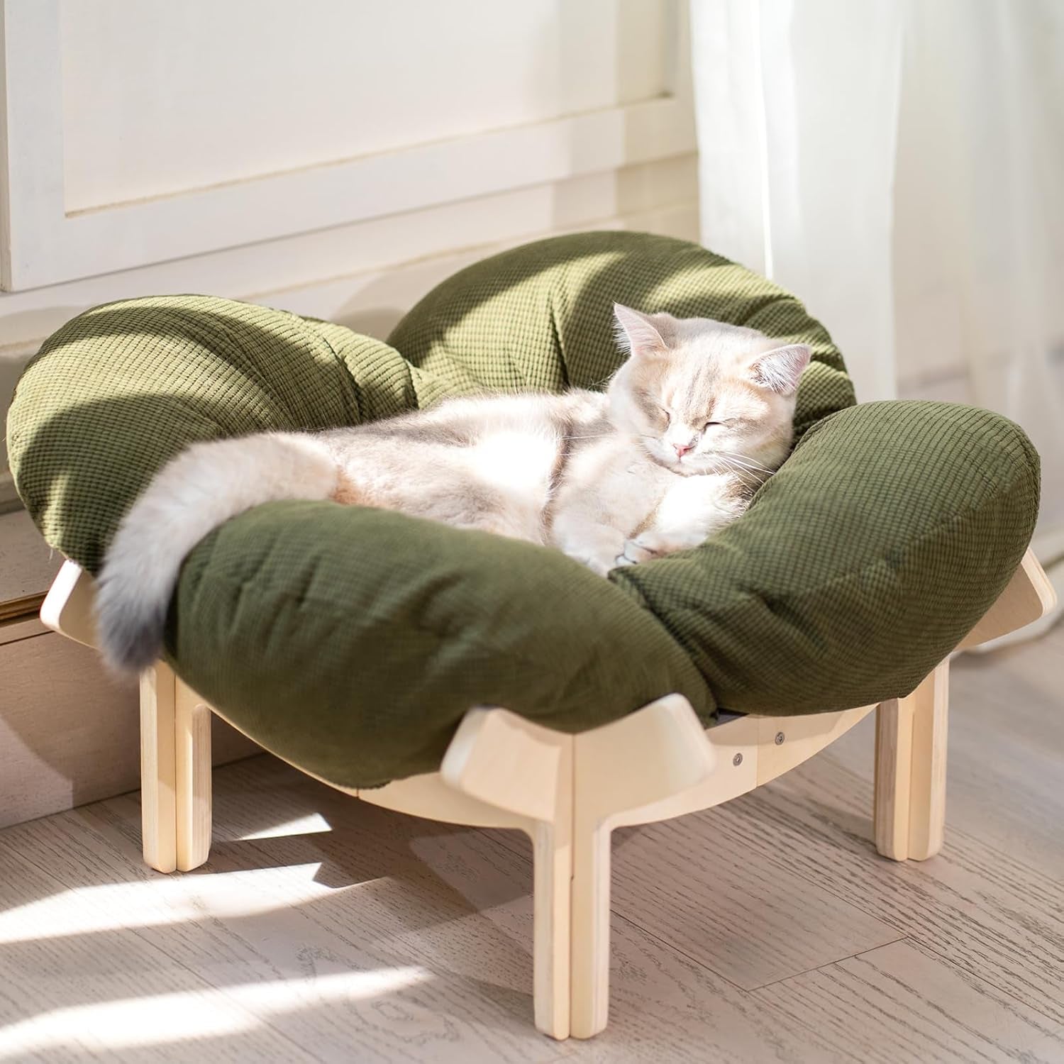 Elevated Wooden Cat Sofa Bed