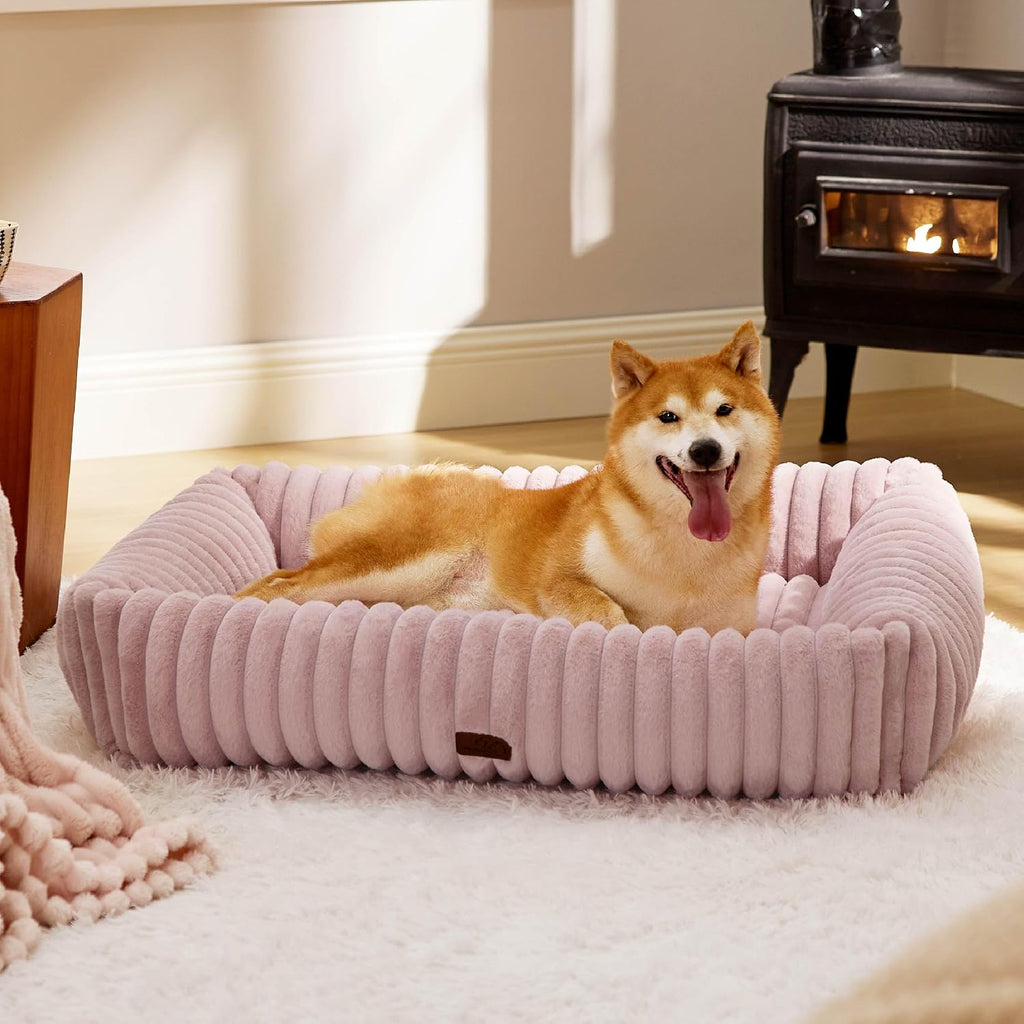 Cozy Orthopedic Corduroy Dog Bed