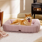 Cozy Orthopedic Corduroy Dog Bed
