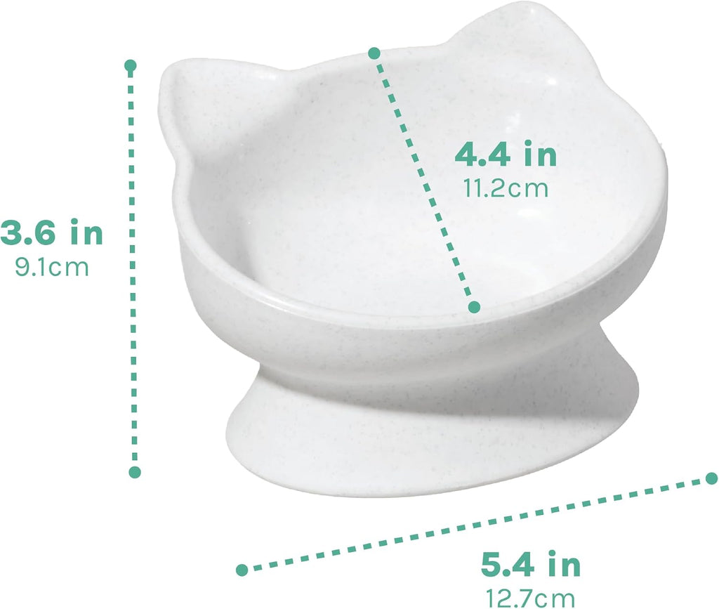 Elevated Cat Food & Water Bowls Set