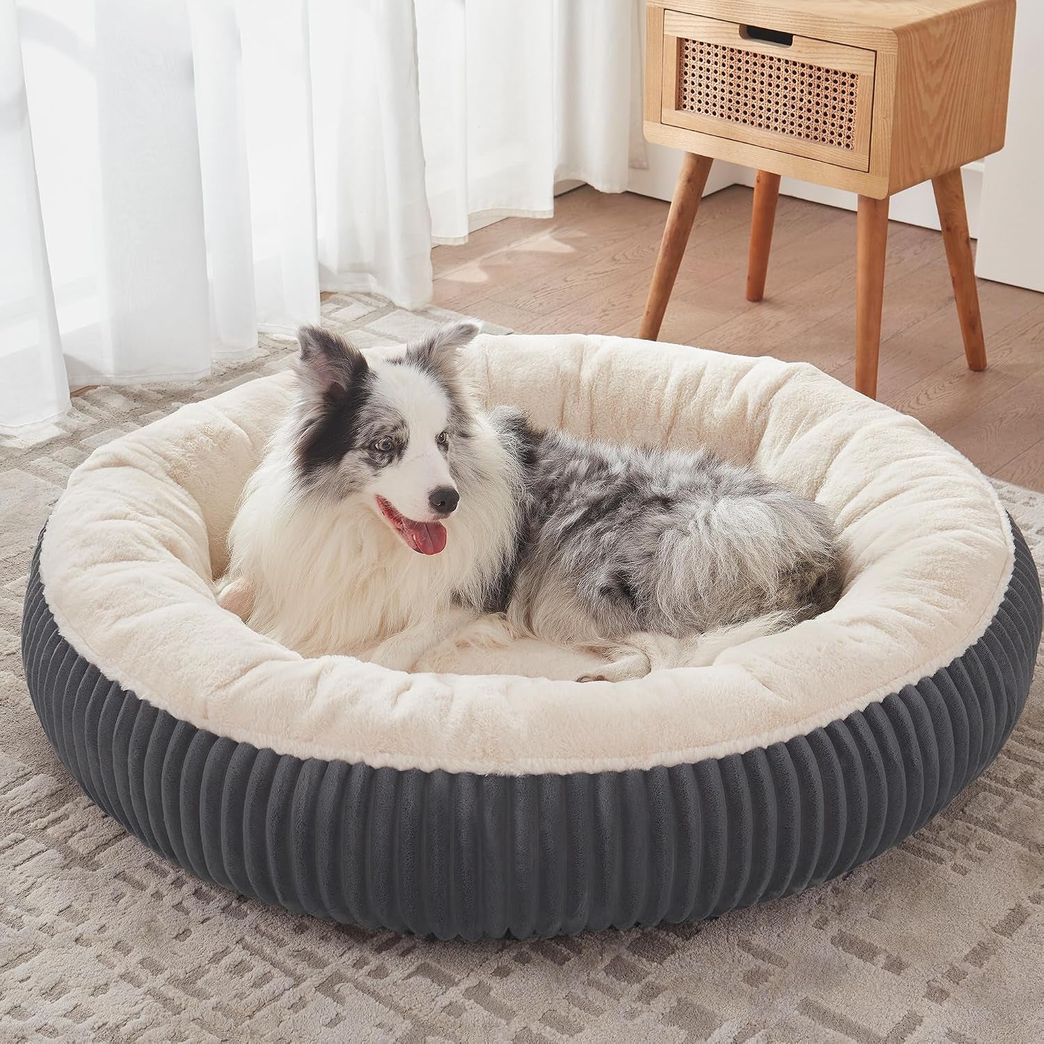 36 Inch Calming Donut Dog Bed