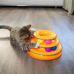 3 Tier Interactive Cat Track Toy