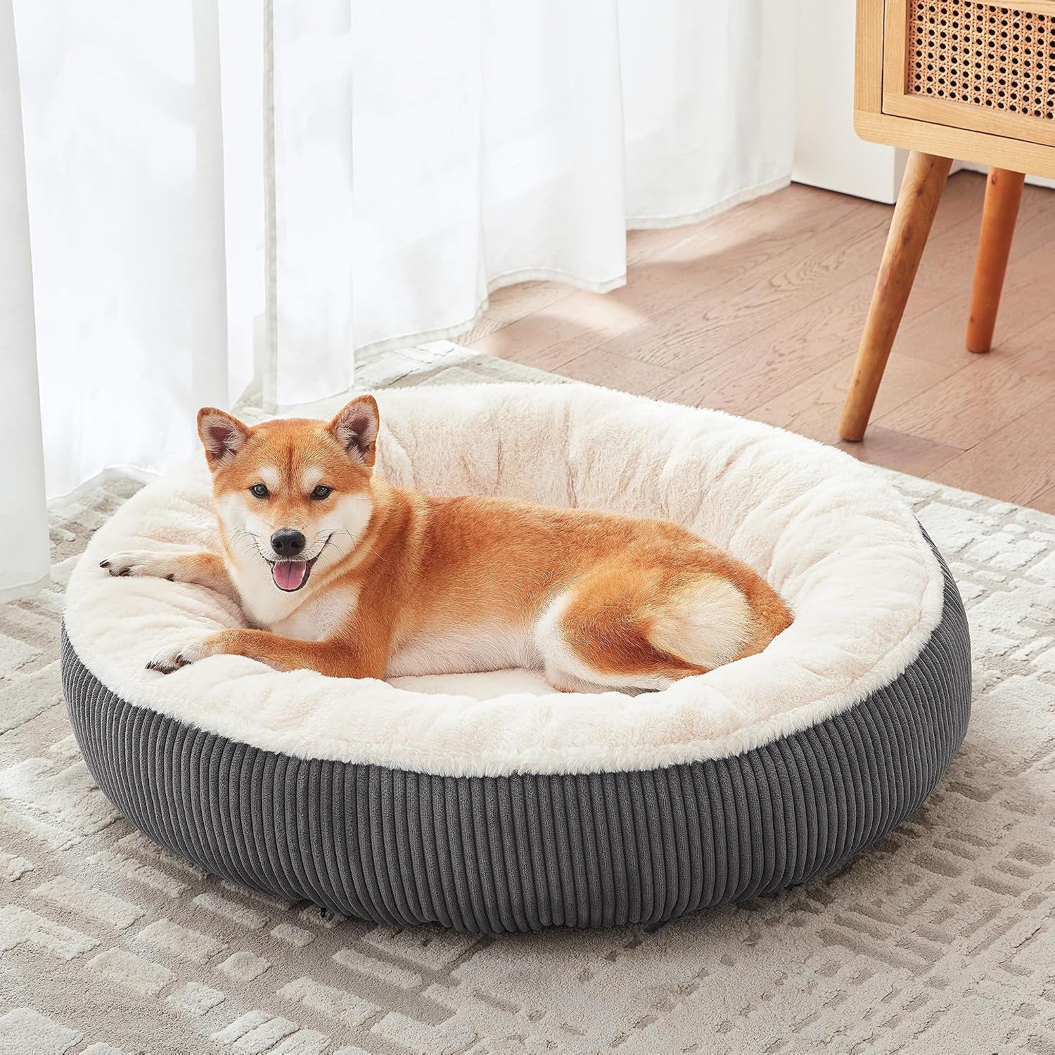 36 Inch Calming Donut Dog Bed