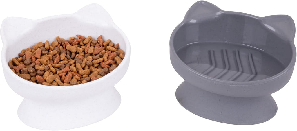Elevated Cat Food & Water Bowls Set