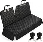 Dog Car Seat Cover, Back Seat Cover for Dogs Pet Car Seat Protector | Waterproof Rear Seat Cover Durable Car Seat Cover, Fits Middle Armrest for Most Cars Suvs Trucks (53” Width)- Black