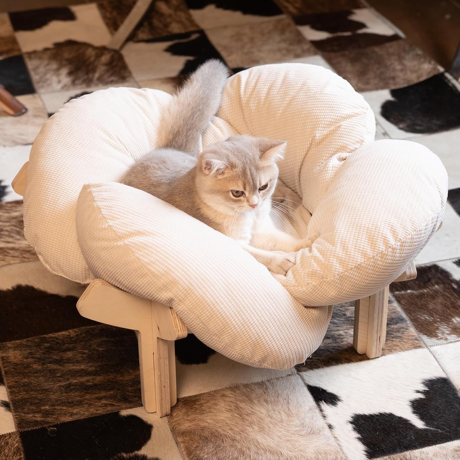 Elevated Wooden Cat Sofa Bed