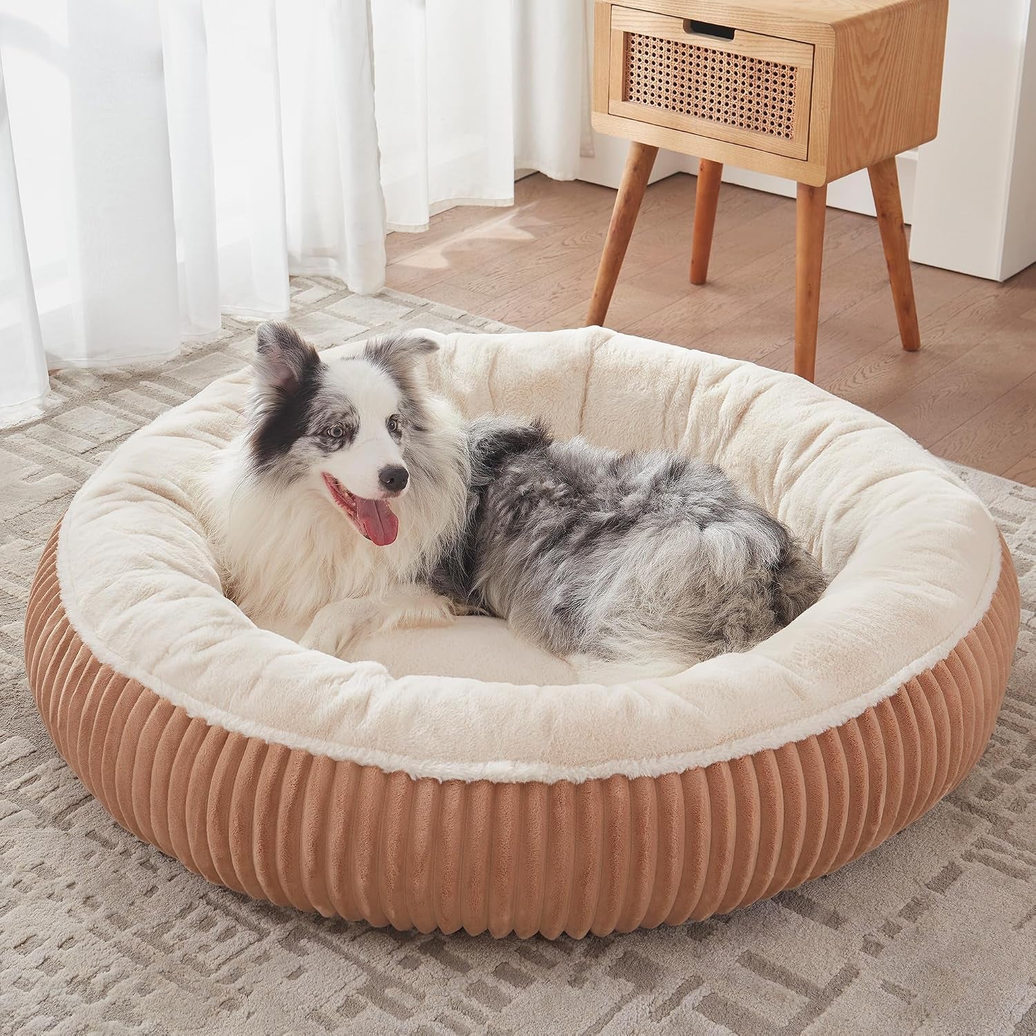 36 Inch Calming Donut Dog Bed